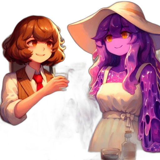 pixel art, concept art, watercolor, anime transparent PNG cut-out