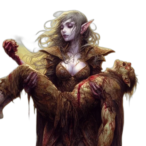 fantasy art, concept art, comic book art, pixel art transparent PNG cut-out