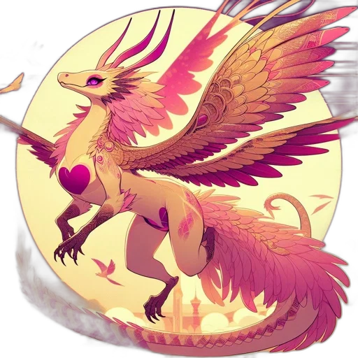 dragon, fantasy art, concept art, pixel art transparent PNG cut-out