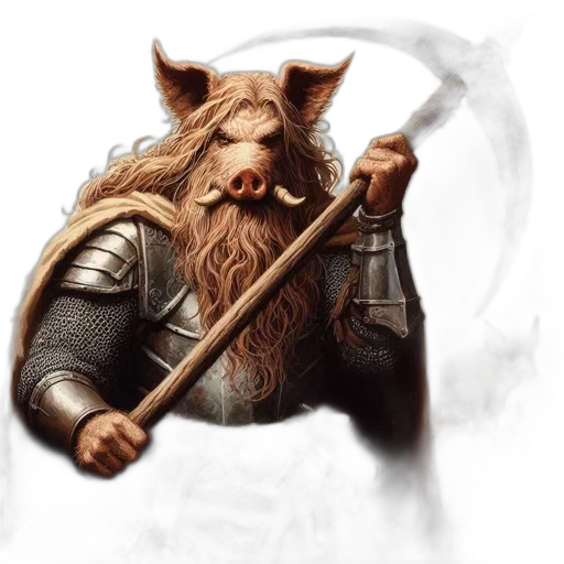 dragon, staff, sword, mask transparent PNG cut-out