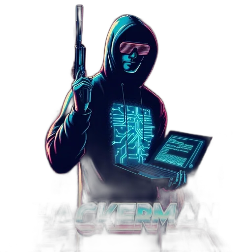jacket, weapon, robot, cyberpunk transparent PNG cut-out