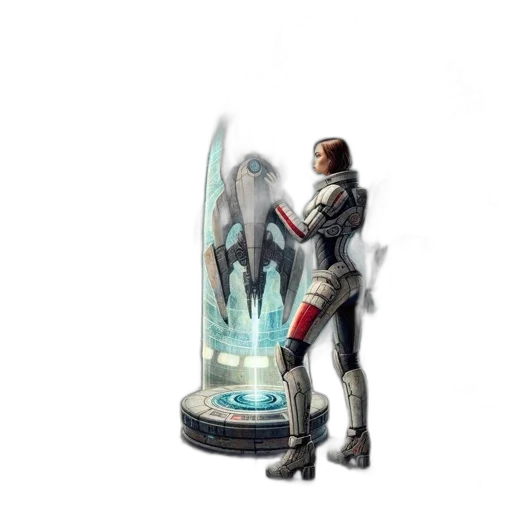 robot, sword, weapon, staff transparent PNG cut-out
