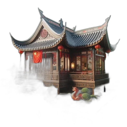 building, dragon, staff, concept art transparent PNG cut-out