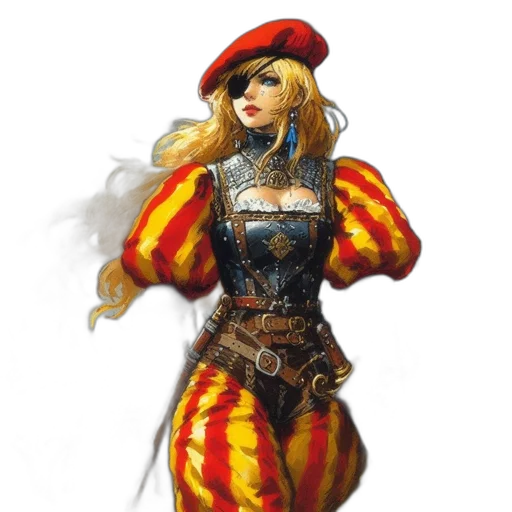 dress, hat, fantasy art, concept art transparent PNG cut-out