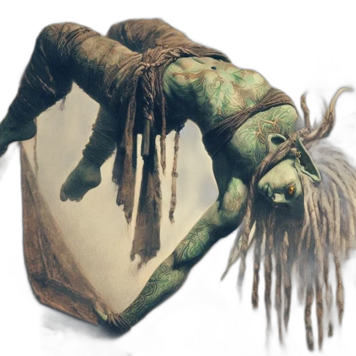 creature, mask, hair, animal transparent PNG cut-out