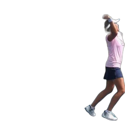 tennis, player, pink, shirt transparent PNG cut-out