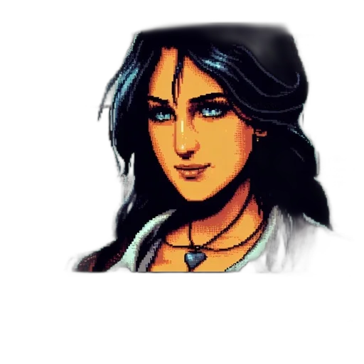 face, jewelry, staff, hair transparent PNG cut-out