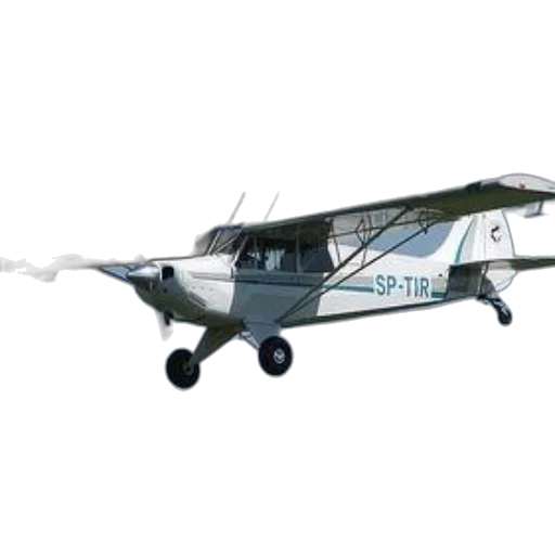 small, white, airplane, registration transparent PNG cut-out