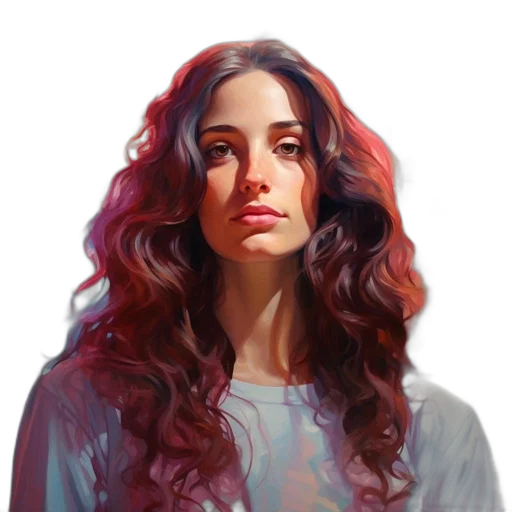 face, hair, crown, photorealistic transparent PNG cut-out