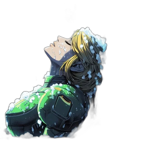 creature, hair, crown, flower transparent PNG cut-out