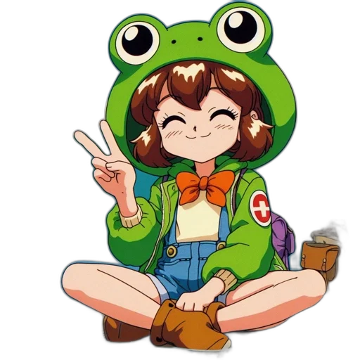 staff, creature, animal, hat transparent PNG cut-out