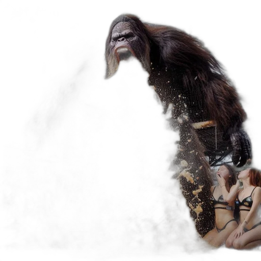 creature, animal, hair, mask transparent PNG cut-out
