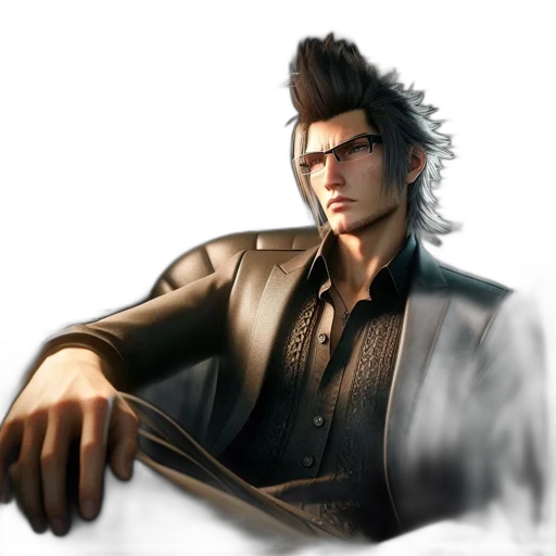 jacket, staff, concept art, 3d render transparent PNG cut-out
