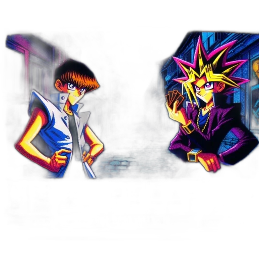concept art, comic book art, pixel art, anime transparent PNG cut-out