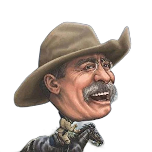 hat, staff, face, photorealistic transparent PNG cut-out
