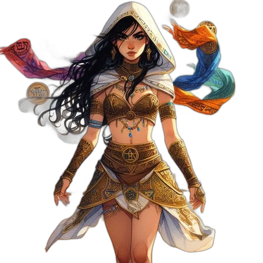 jewelry, fantasy art, concept art, comic book art transparent PNG cut-out