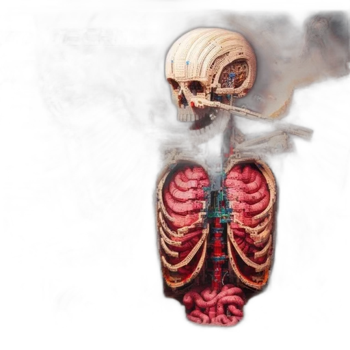 robot, mask, concept art, photorealistic transparent PNG cut-out