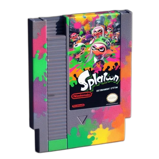 concept art, vaporwave, custom-painted, nes transparent PNG cut-out