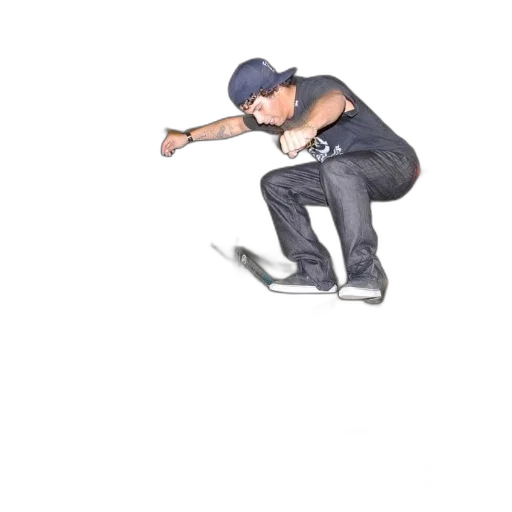 shoes, hat, staff, weapon transparent PNG cut-out