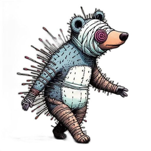 creature, animal, staff, dragon transparent PNG cut-out