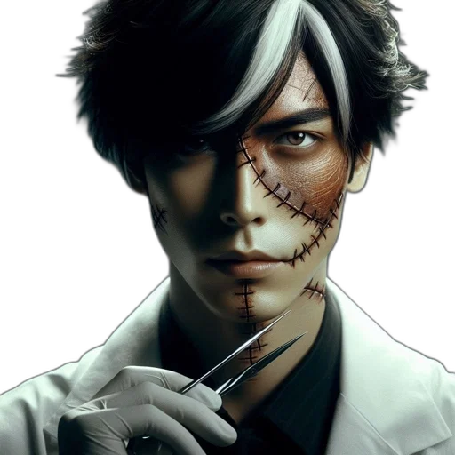 mask, face, concept art, anime transparent PNG cut-out