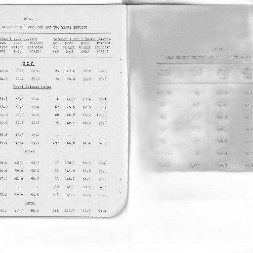 table, shows, sizes, men transparent PNG cut-out
