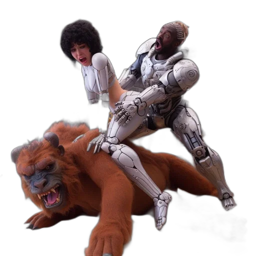 creature, animal, concept art, 3d render transparent PNG cut-out