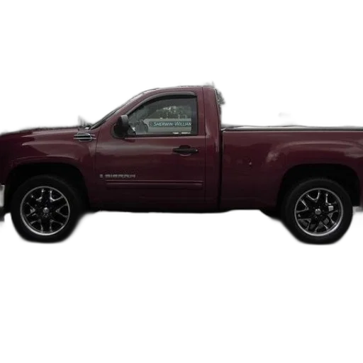 car, photorealistic, maroon, gmc transparent PNG cut-out