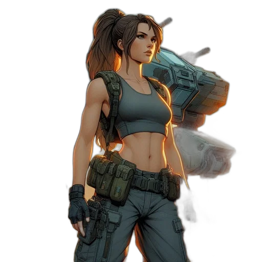 weapon, staff, concept art, cyberpunk transparent PNG cut-out