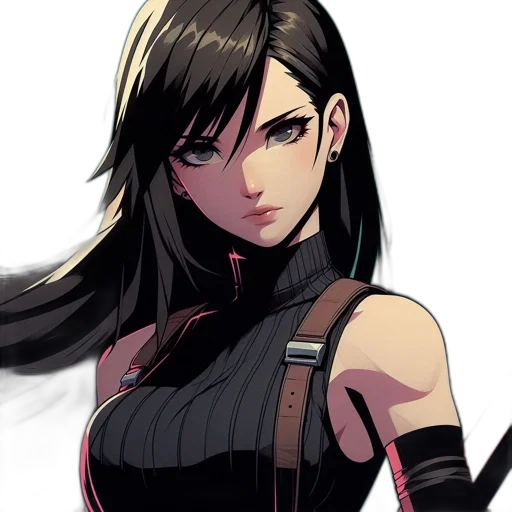 comic book art, concept art, anime, cyberpunk transparent PNG cut-out