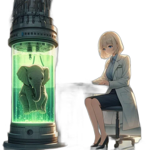 bottle, creature, animal, dress transparent PNG cut-out