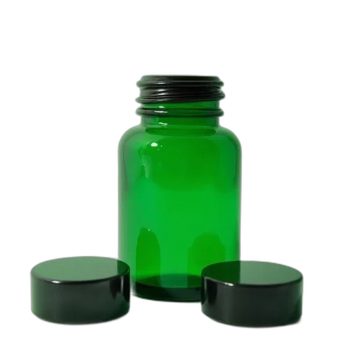 bottle, 3d render, green, apothecary transparent PNG cut-out