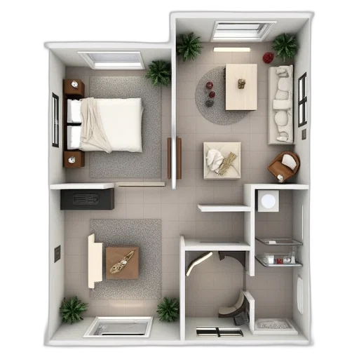 furniture, building, 3d render, photorealistic transparent PNG cut-out