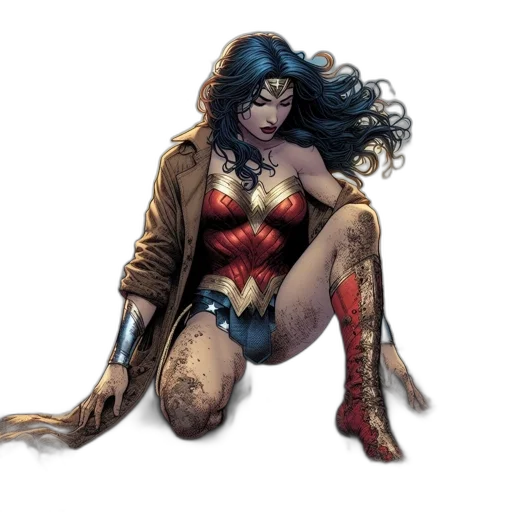comic book art, concept art, fantasy art, wonder transparent PNG cut-out