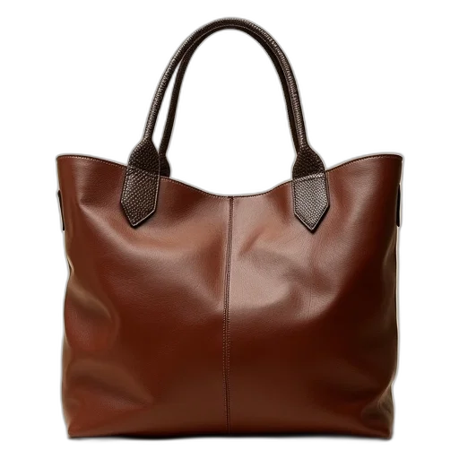 earth tones, large, brown, leather transparent PNG cut-out