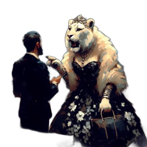 animal, crown, dress, jewelry transparent PNG cut-out