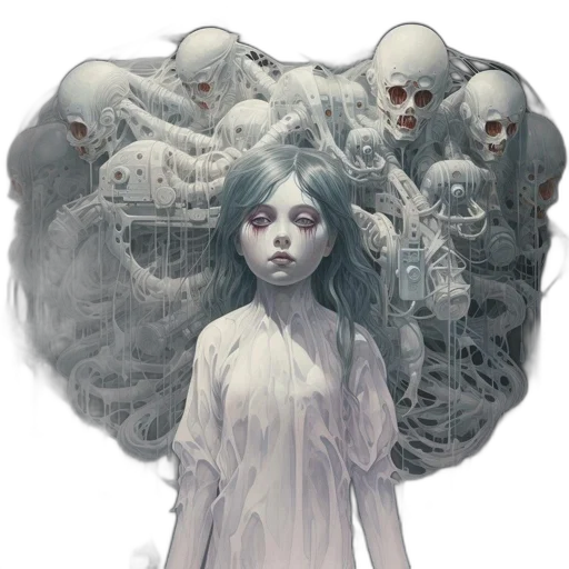 mask, face, creature, concept art transparent PNG cut-out
