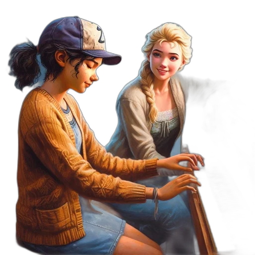 staff, hat, jewelry, weapon transparent PNG cut-out