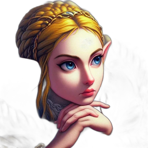 face, crown, staff, jewelry transparent PNG cut-out