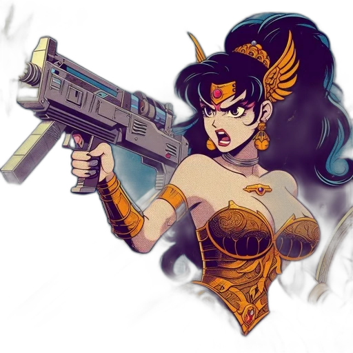 weapon, comic book art, fantasy art, concept art transparent PNG cut-out