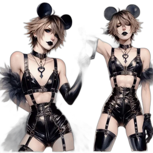 mask, concept art, cyberpunk, fantasy art transparent PNG cut-out