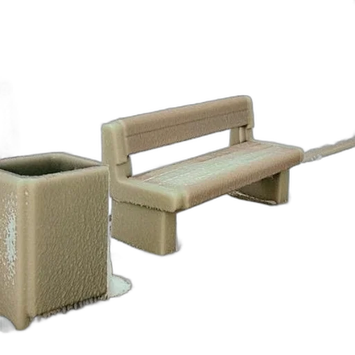 furniture, 3d render, earth tones, beige transparent PNG cut-out