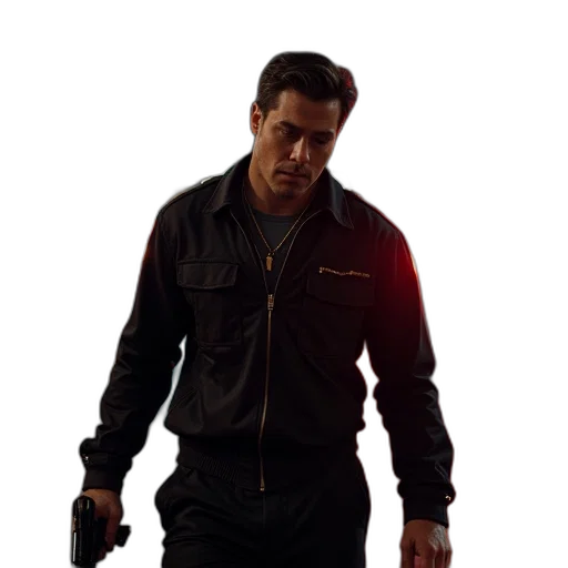 jacket, staff, weapon, concept art transparent PNG cut-out