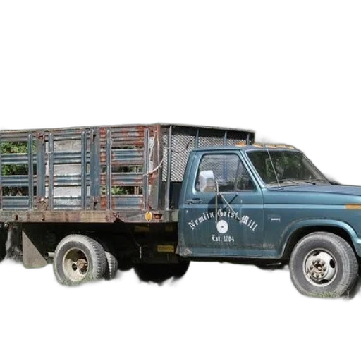 animal, old, blue, truck transparent PNG cut-out