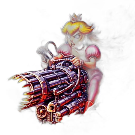 weapon, crown, staff, robot transparent PNG cut-out