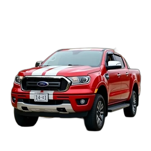 car, photorealistic, 3d render, red transparent PNG cut-out