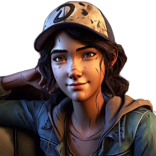 face, hat, jacket, concept art transparent PNG cut-out