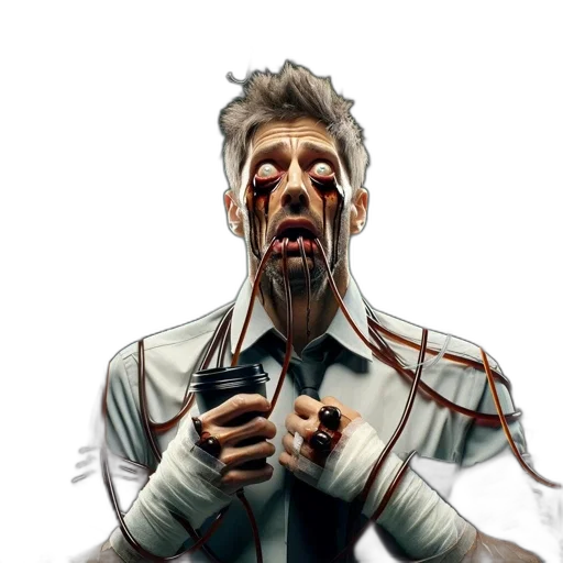 face, mask, staff, weapon transparent PNG cut-out