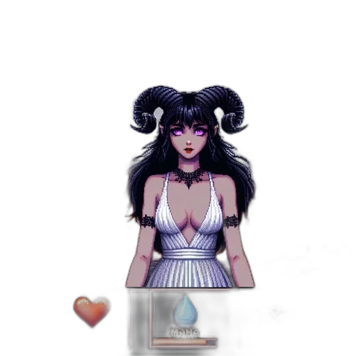 dress, jewelry, pixel art, fantasy art transparent PNG cut-out