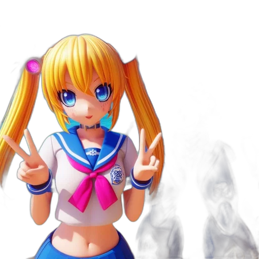 staff, 3d render, anime, concept art transparent PNG cut-out